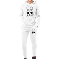 Bunny Face With Sunglasses Easter Day For Boys Men Kids Hoodie & Jogger Set | Artistshot