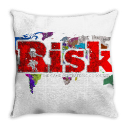 risk, distressed   game night Throw Pillow | Artistshot