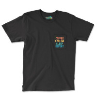 Coffee Cycling Sleep Repeat T  Shirt Coffee Cycling Sleep Repeat   Fun Pocket T-shirt | Artistshot