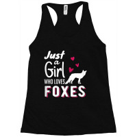 Just A Girl Who Loves Foxes Forest Animal Women T-shirts Racerback Tank | Artistshot