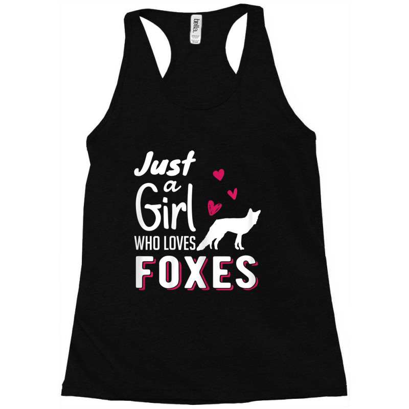 Just A Girl Who Loves Foxes Forest Animal Women T-shirts Racerback Tank by thangdinhsinhelf | Artistshot