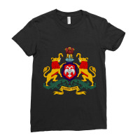 Karnataka Coat Of Arms, India Ladies Fitted T-shirt | Artistshot