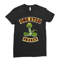 One Eye Snakes, One Eye Snakes Vintage, One Eye Snakes Art, One Eye Sn Ladies Fitted T-shirt | Artistshot