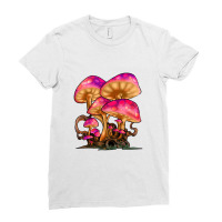 Mycology Mushroom Psychedelic Ladies Fitted T-shirt | Artistshot