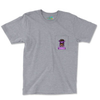 Fibromyalgia Warrior Afro Messy Bun Pocket T-shirt | Artistshot