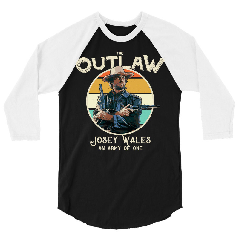 Outlaw Josey Wales, Outlaw, Josey Wales, Outlaw Josey Wales Art, The O 3/4 Sleeve Shirt | Artistshot