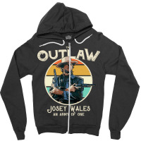 Outlaw Josey Wales, Outlaw, Josey Wales, Outlaw Josey Wales Art, The O Zipper Hoodie | Artistshot