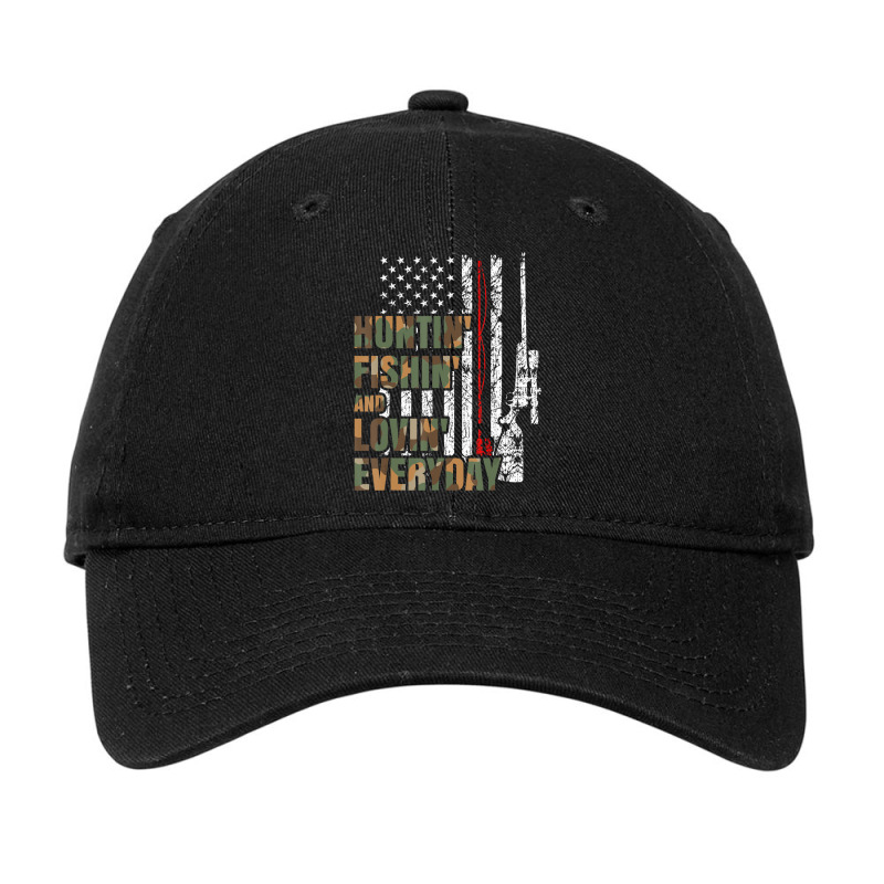 Hunting Fishing Loving Everyday American Deer Hunter Patriot Adjustable Cap | Artistshot