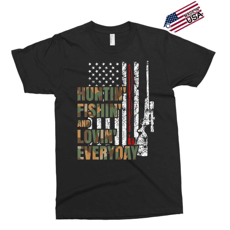 Hunting Fishing Loving Everyday American Deer Hunter Patriot Exclusive T-shirt | Artistshot