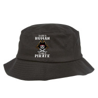 To Err Is Human To Arr Is Pirate With Skull And Cross Swords Bucket Hat | Artistshot