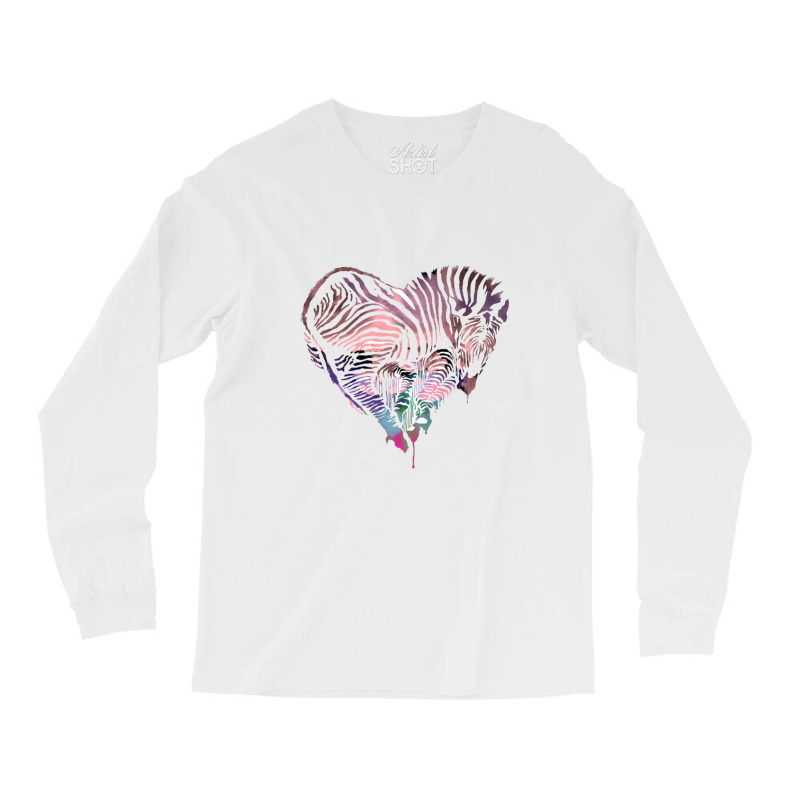 Love Zebra Model On Valentine's Day Long Sleeve Shirts | Artistshot