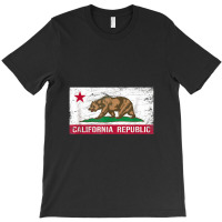 California Republic Flag Ca Distressed Design Classic T-shirt | Artistshot