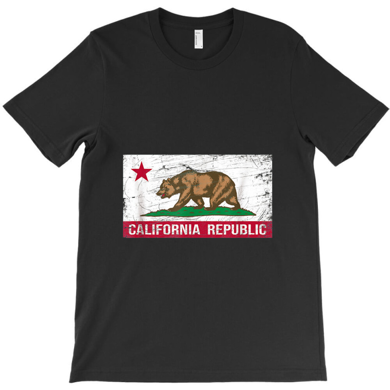 California Republic Flag Ca Distressed Design Classic T-shirt | Artistshot