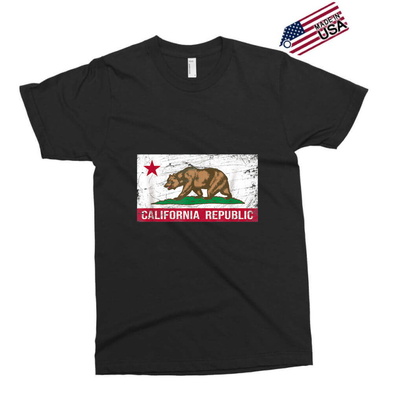 California Republic Flag Ca Distressed Design Classic Exclusive T-shirt | Artistshot