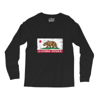 California Republic Flag Ca Distressed Design Classic Long Sleeve Shirts | Artistshot