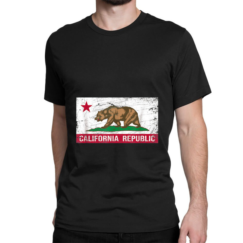 California Republic Flag Ca Distressed Design Classic Classic T-shirt | Artistshot