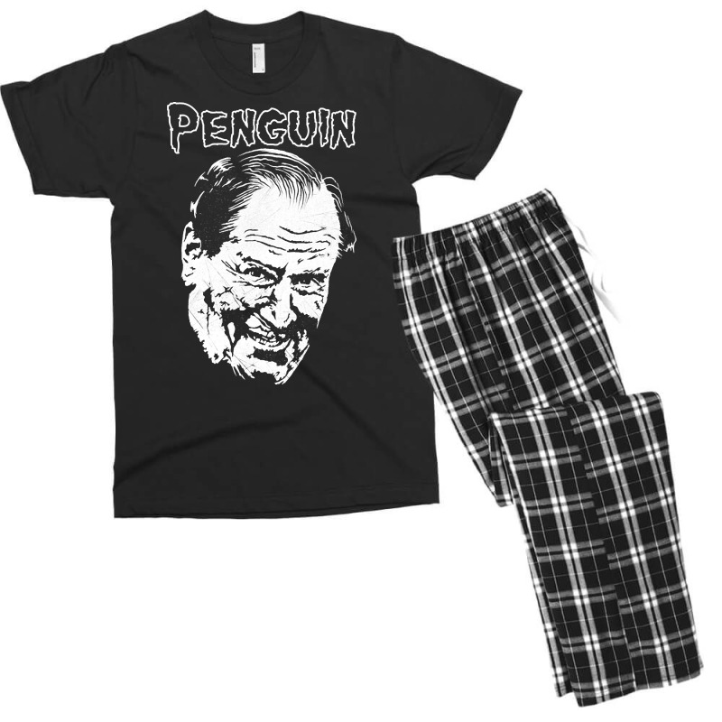 The Penguin, The Penguin Vinatge, The Penguin Art, The Penguin Paintin Men's T-shirt Pajama Set | Artistshot