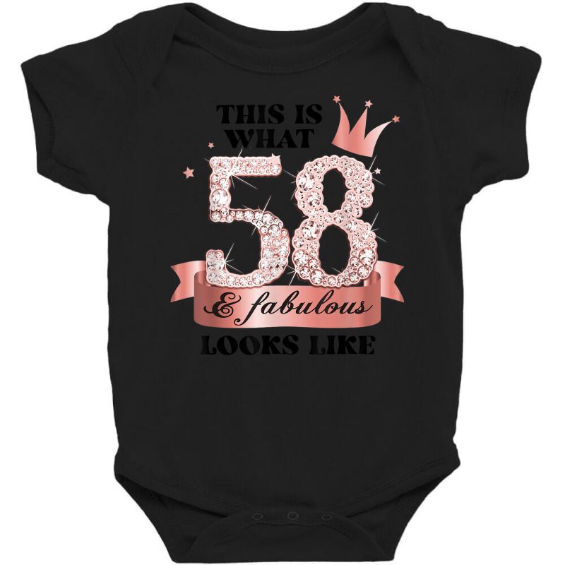 58 & Fabulous I Rose And White Party Group Candid Photo Item Baby Bodysuit | Artistshot