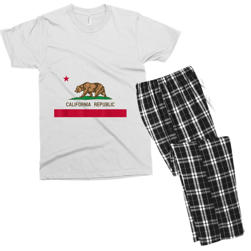 California Republic State Flag Men's T-shirt Pajama Set | Artistshot