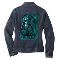 Transformers War For Cybertron Optimus Prime Portrait Ladies Denim Jacket | Artistshot