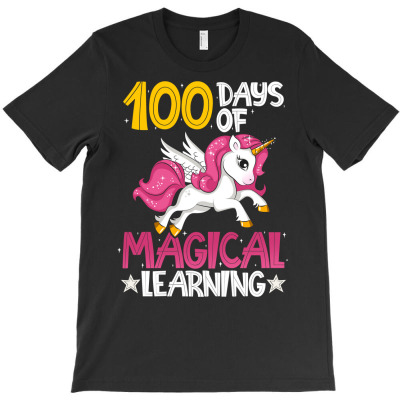 Happy 100th Day Unicorn Shirt 100 Days School Kids Long Sleeve T Shirt T-shirt Designed By Cornie Lindsey