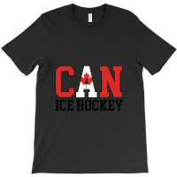 Canada Flag Hockey Player Canadian Can Ice Hockey Pullover T-shirt | Artistshot