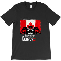 Canada Freedom Convoy 2022 Canadian Truckers Support Flag T-shirt | Artistshot