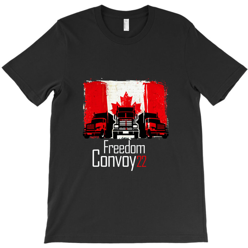 Canada Freedom Convoy 2022 Canadian Truckers Support Flag T-shirt | Artistshot