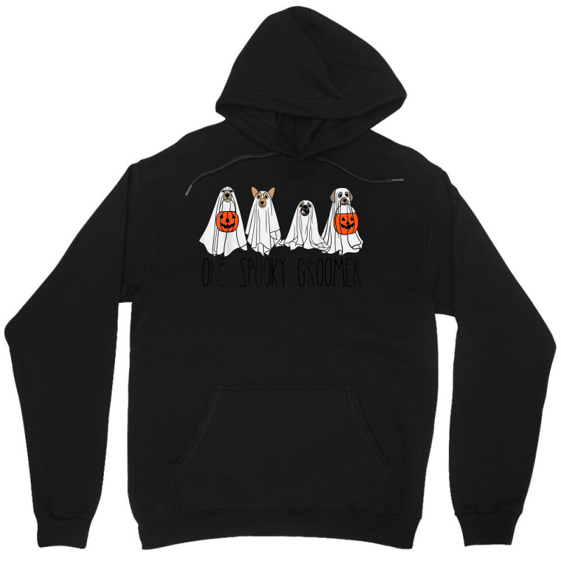 Cute Men Women Halloween Dog Dogs Ghost Pumpkin Groomer Tee Unisex Hoodie by Aquarius | Artistshot