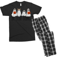 Cute Men Women Halloween Dog Dogs Ghost Pumpkin Groomer Tee Men's T-shirt Pajama Set | Artistshot