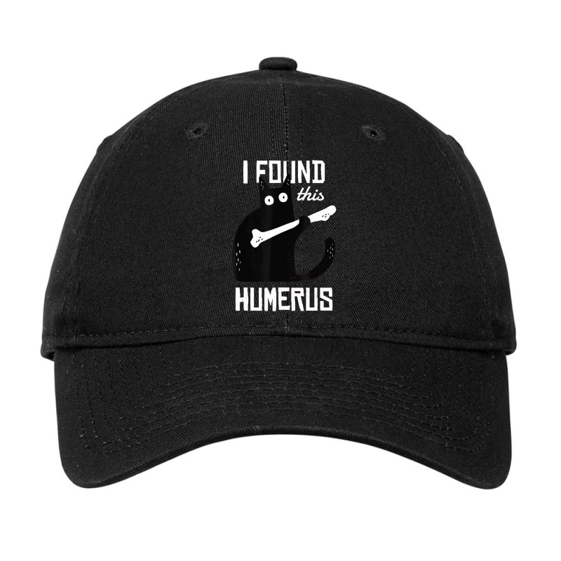 Scary I Found This Humerus Cat Black Humorous Medical Adjustable Cap by cm-arts | Artistshot