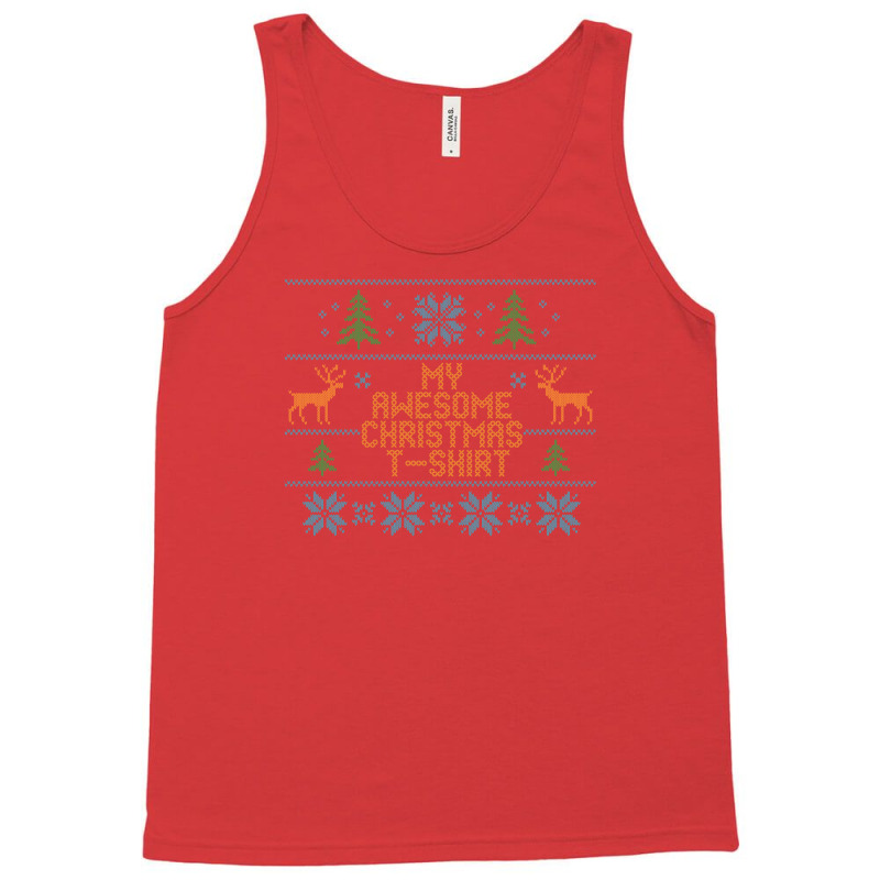 My Awesome Christmas T-shirt Tank Top | Artistshot