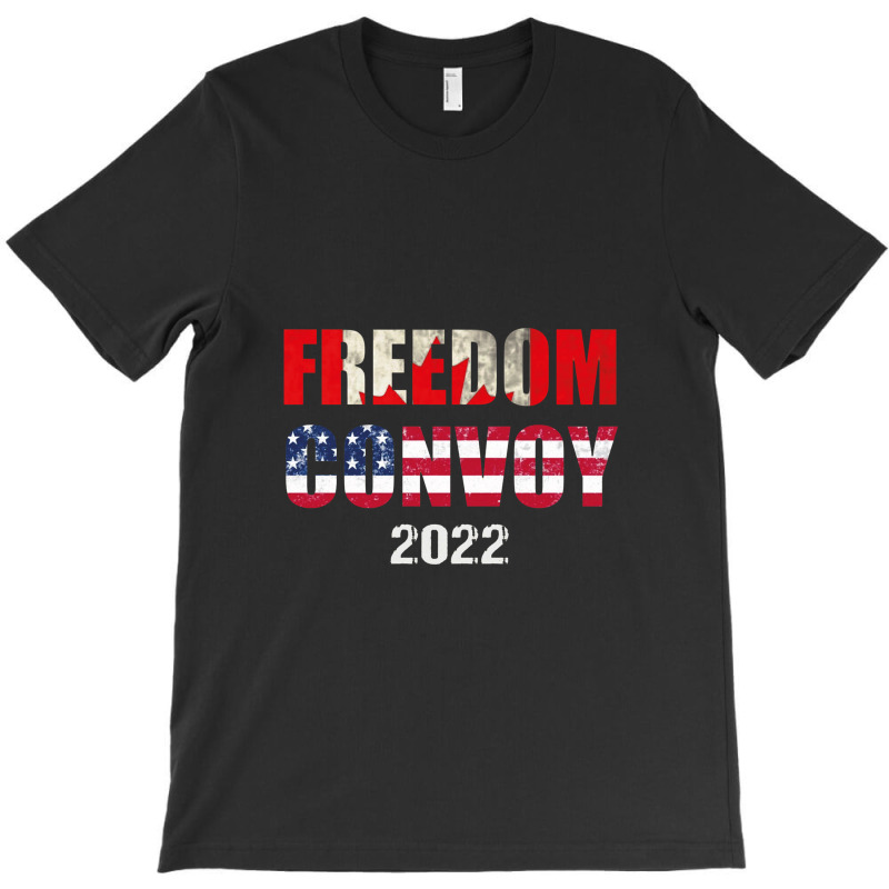 Canada Freedom Convoy 2022 Support Canadian Truckers Pullove T-shirt | Artistshot