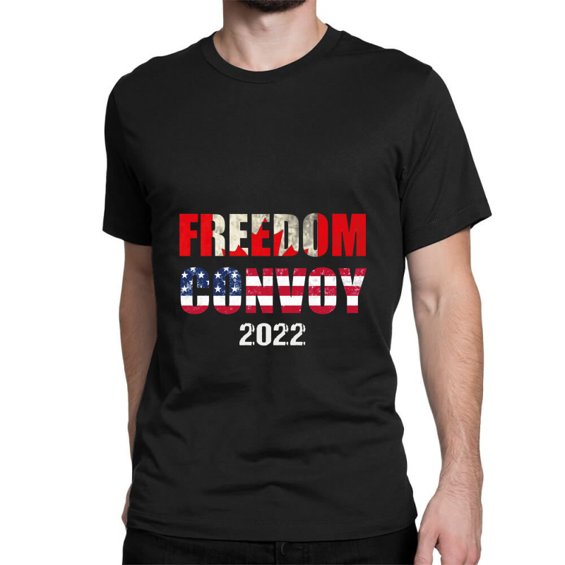 Canada Freedom Convoy 2022 Support Canadian Truckers Pullove Classic T-shirt | Artistshot