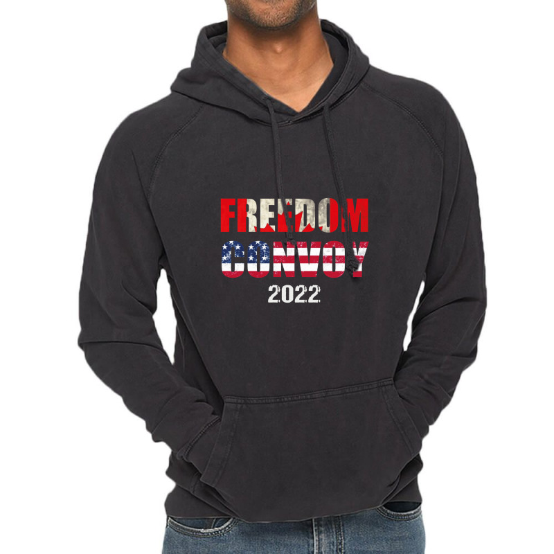 Canada Freedom Convoy 2022 Support Canadian Truckers Pullove Vintage Hoodie | Artistshot