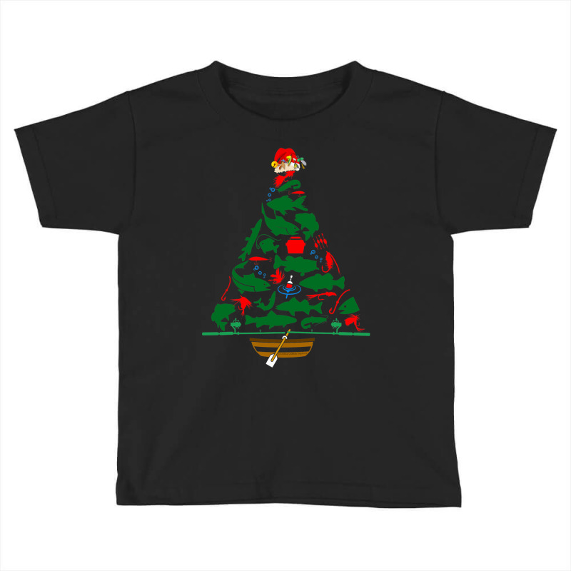 Fun Holiday Fisherman S Fishing Christmas Tree Toddler T-shirt | Artistshot