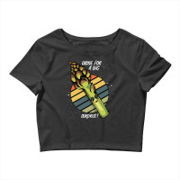 Asparagus Urine For A Big Surprise! Funny Vegetab Crop Top | Artistshot