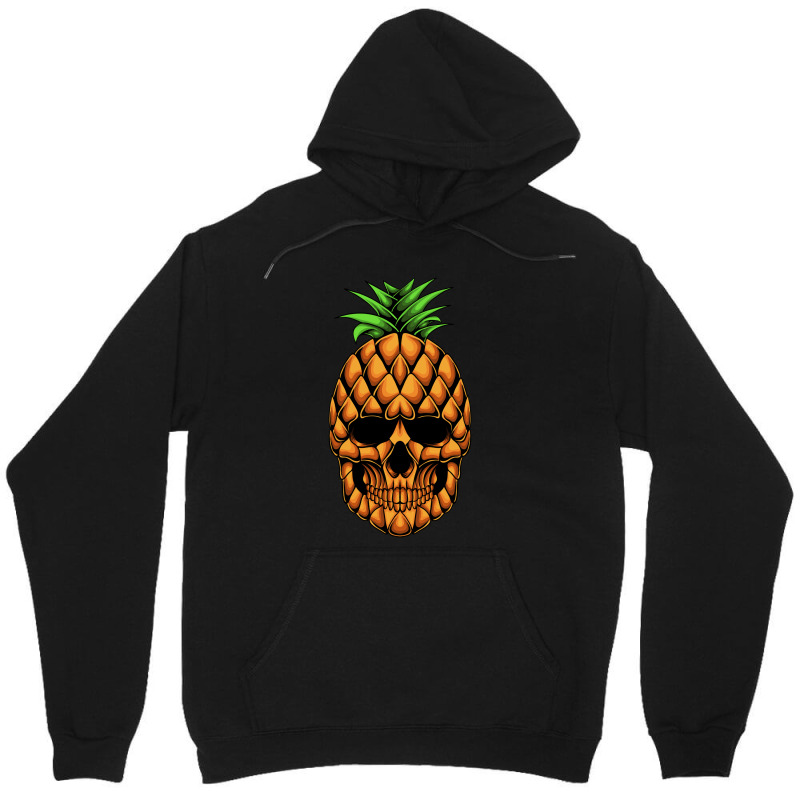 Pineapple Skull Head Vector Illustration Unisex Hoodie by LoveBird | Artistshot