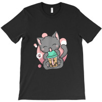 Cat Boba Tea Bubble Tea Anime Kawai Neko T-shirt | Artistshot