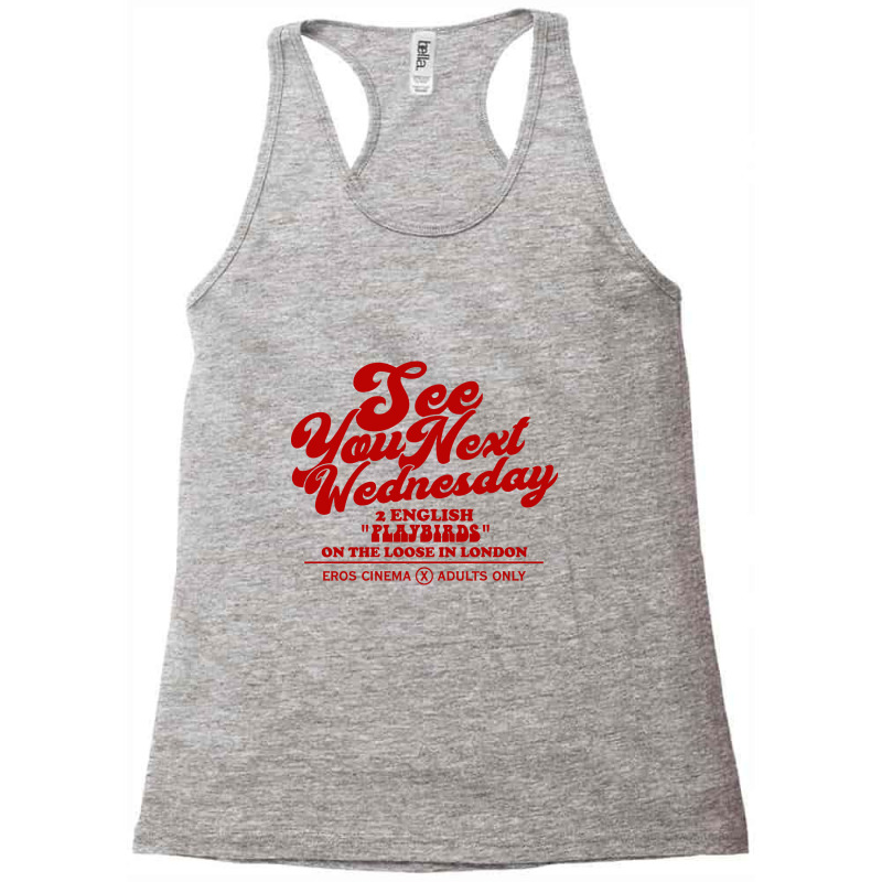 See You Next Wednesday   Fictional Film Ad Racerback Tank | Artistshot