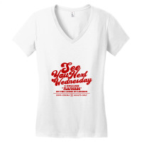 See You Next Wednesday   Fictional Film Ad Women's V-neck T-shirt | Artistshot