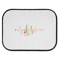 Sea Captain Gift.sail Boat Heartbeat Boat Sailing Rear Car Mat | Artistshot