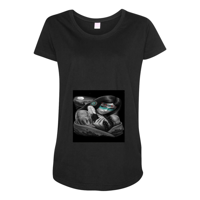 Native American Maternity Scoop Neck T-shirt by DeniseRamsey | Artistshot