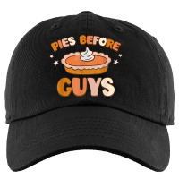 Pies Before Guys Thanksgiving Fall Vibes Autumn Retro Groovy Kids Cap | Artistshot