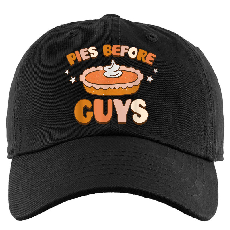 Pies Before Guys Thanksgiving Fall Vibes Autumn Retro Groovy Kids Cap by Outpost | Artistshot