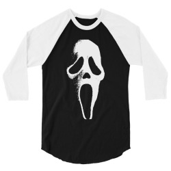 scream mask 3/4 Sleeve Shirt | Artistshot