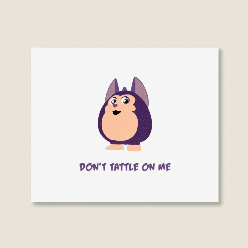 Custom Don't Tattle On Me Tattletail Kids Landscape Canvas Print By  Pastellmagic - Artistshot