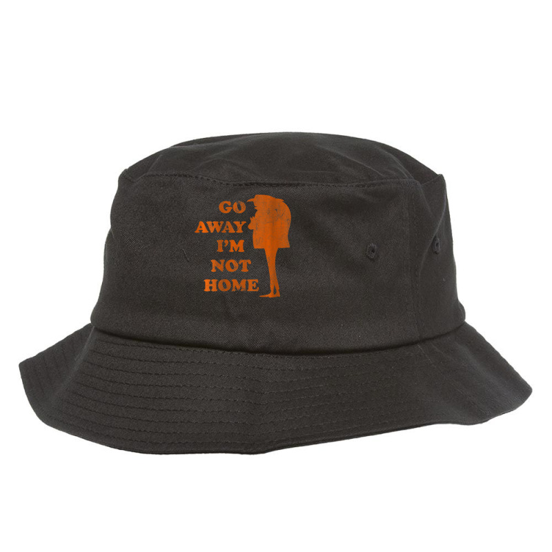 Gru Go Away Im Not Home Distressed Orange Bucket Hat by BuiDoc | Artistshot