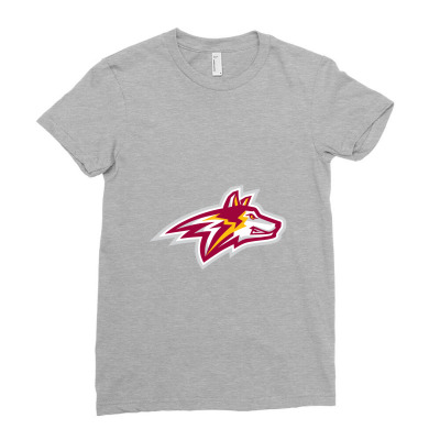 Alvernia Merch, Golden Wolves (2) Ladies Fitted T-shirt Designed By Beom Seok Bobae