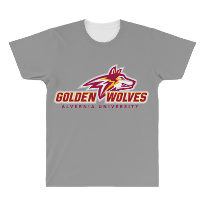 Alvernia Merch,golden Wolves 3 All Over Men's T-shirt Designed By Beom Seok Bobae